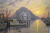 Morro Bay at Sunset by Thomas Kinkade